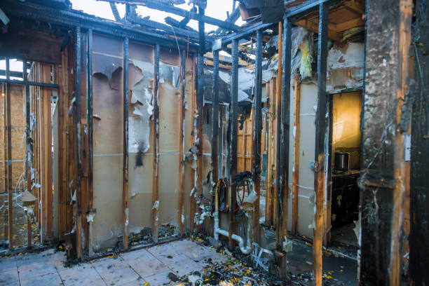 Professional Fire Damage Assessment technician working in Como, MS